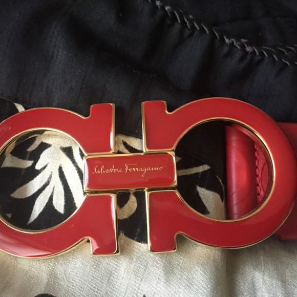 Ferragamo Men's Printed Belt Sz 32 Saks Exclusive - Picture 2 of 4