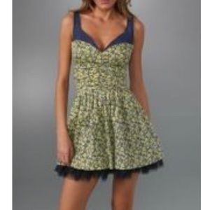 Free People Cabbage Floral Mini Dress