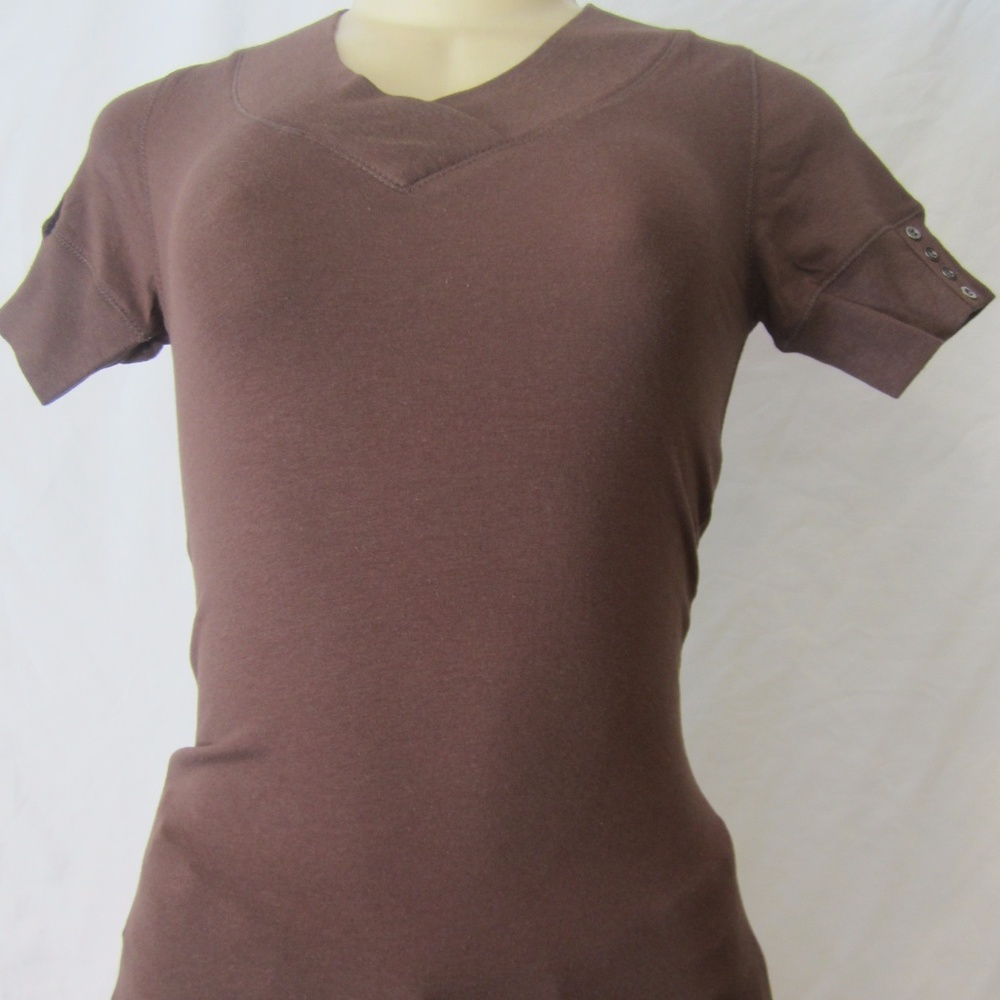Short sleeves Brown top