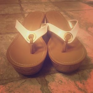 American Eagle Cork Wedge Flipflops