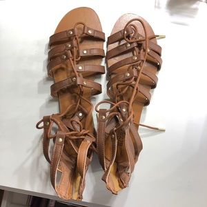 CRB - Brown/tan gladiator sandals