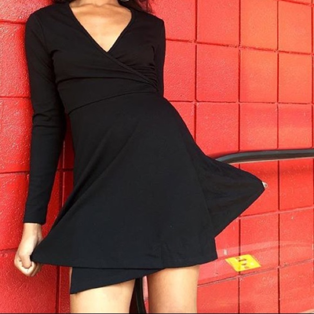 NWT American Apparel Ponte Margot Dress in Black