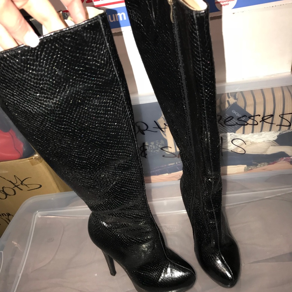 Black boots