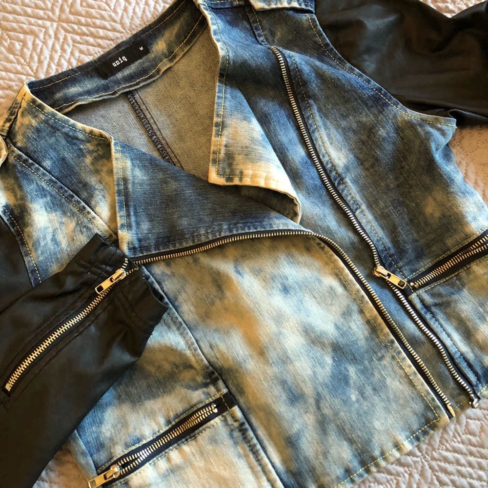 Uniq. Acid wash denim jacket by Uniq.