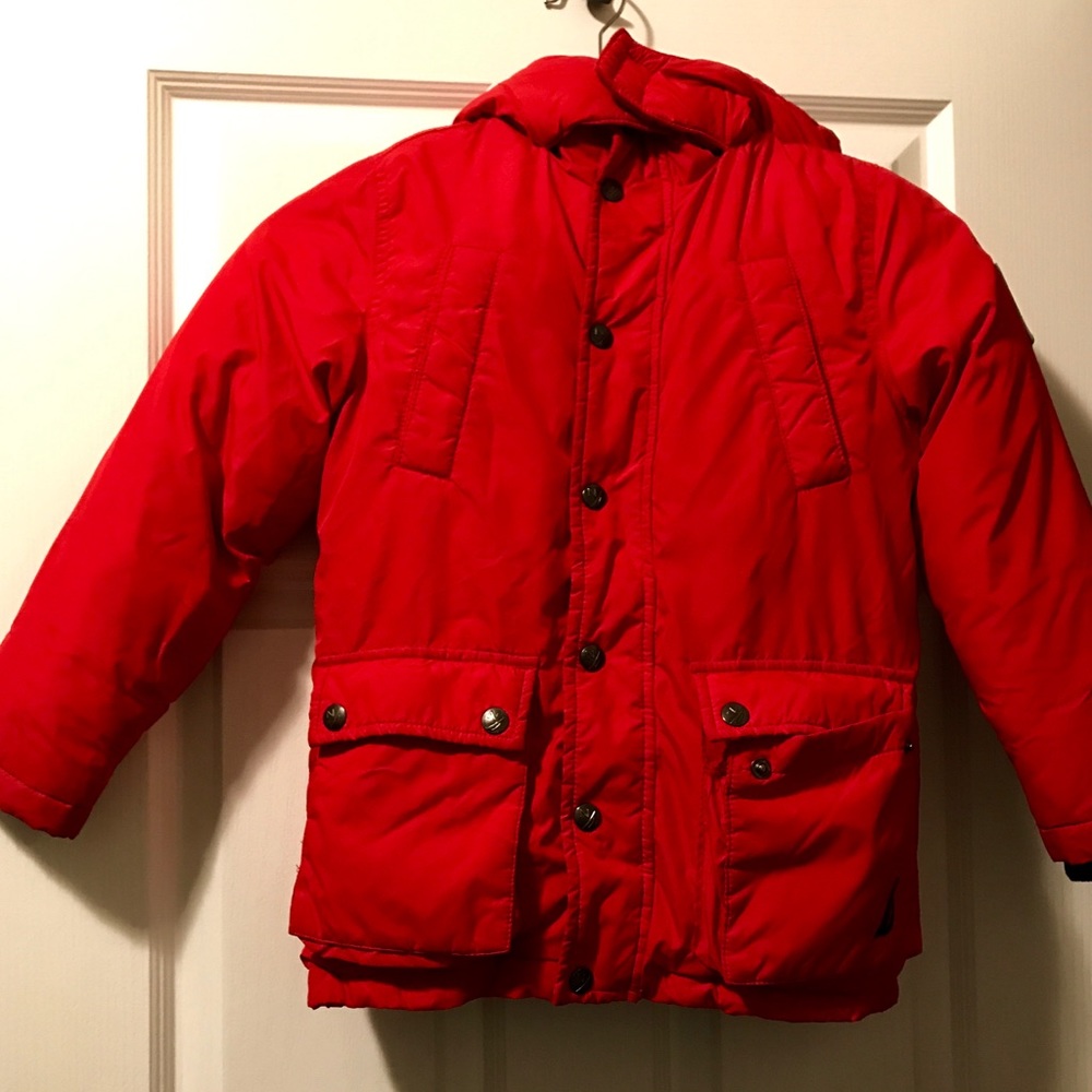 ♦️ 20%+ ⬇️Beautiful Deep Cherry Red Nautica Jacket