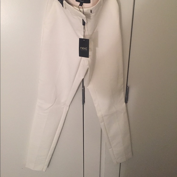 NEXT Tailoring Cream Pants - Picture 2 of 4