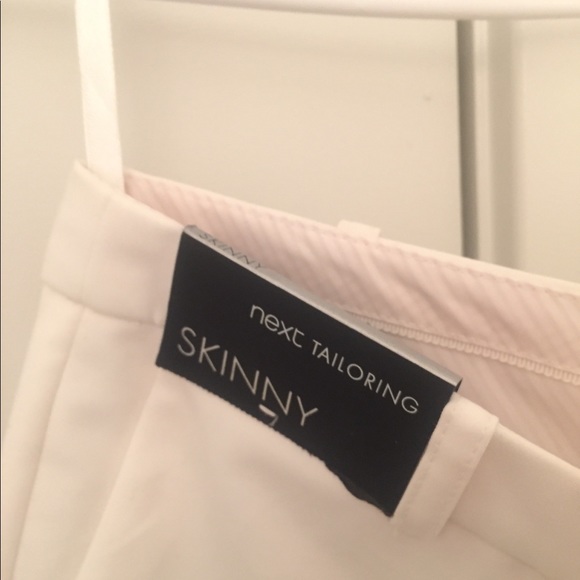 NEXT Tailoring Cream Pants - Picture 4 of 4