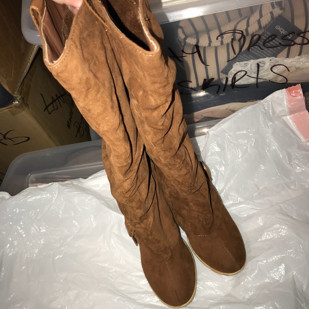 Tan boots