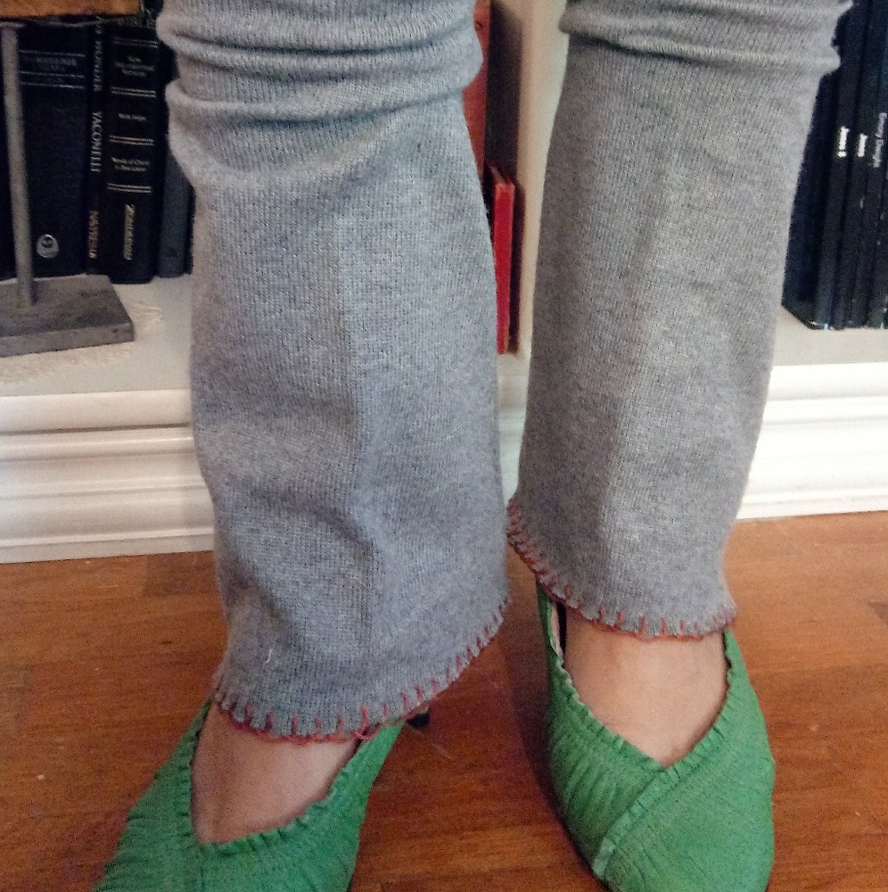 Leg warmers -up cycled and cozy!