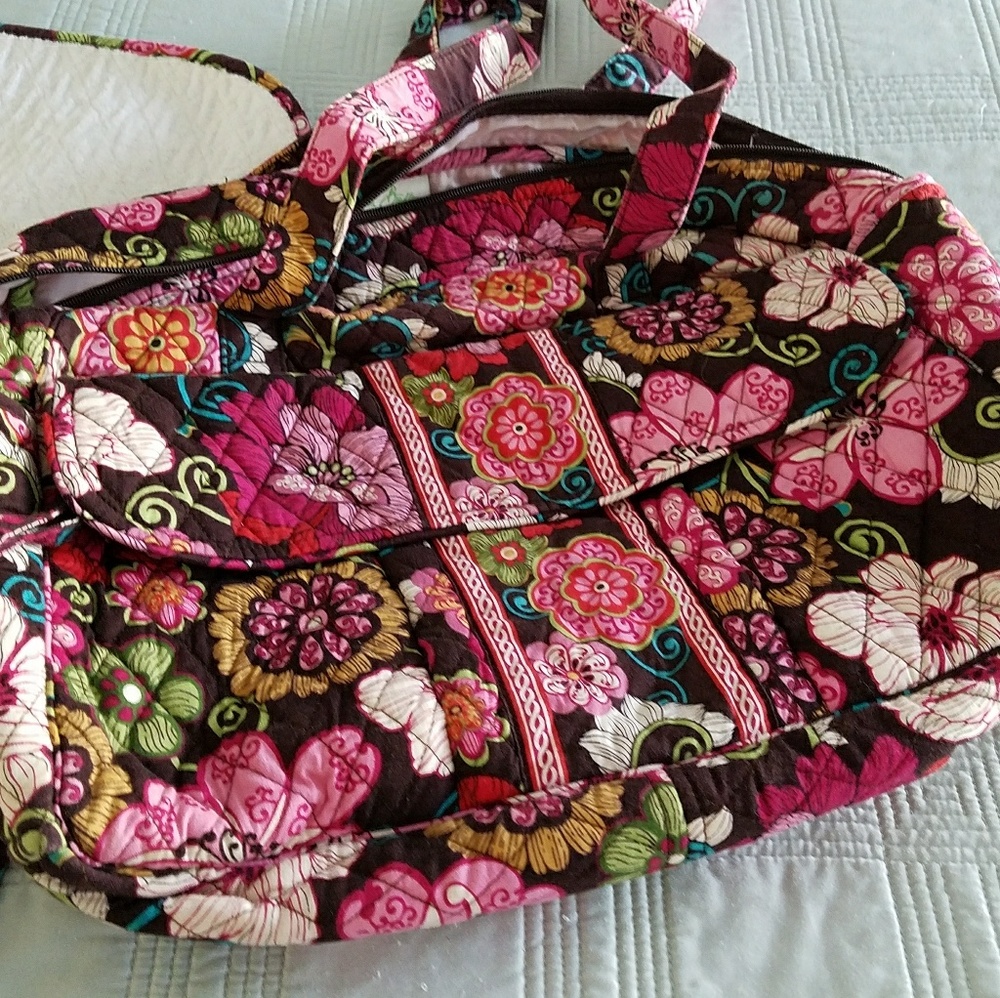 Vera Bradley diaper bag with changing pad