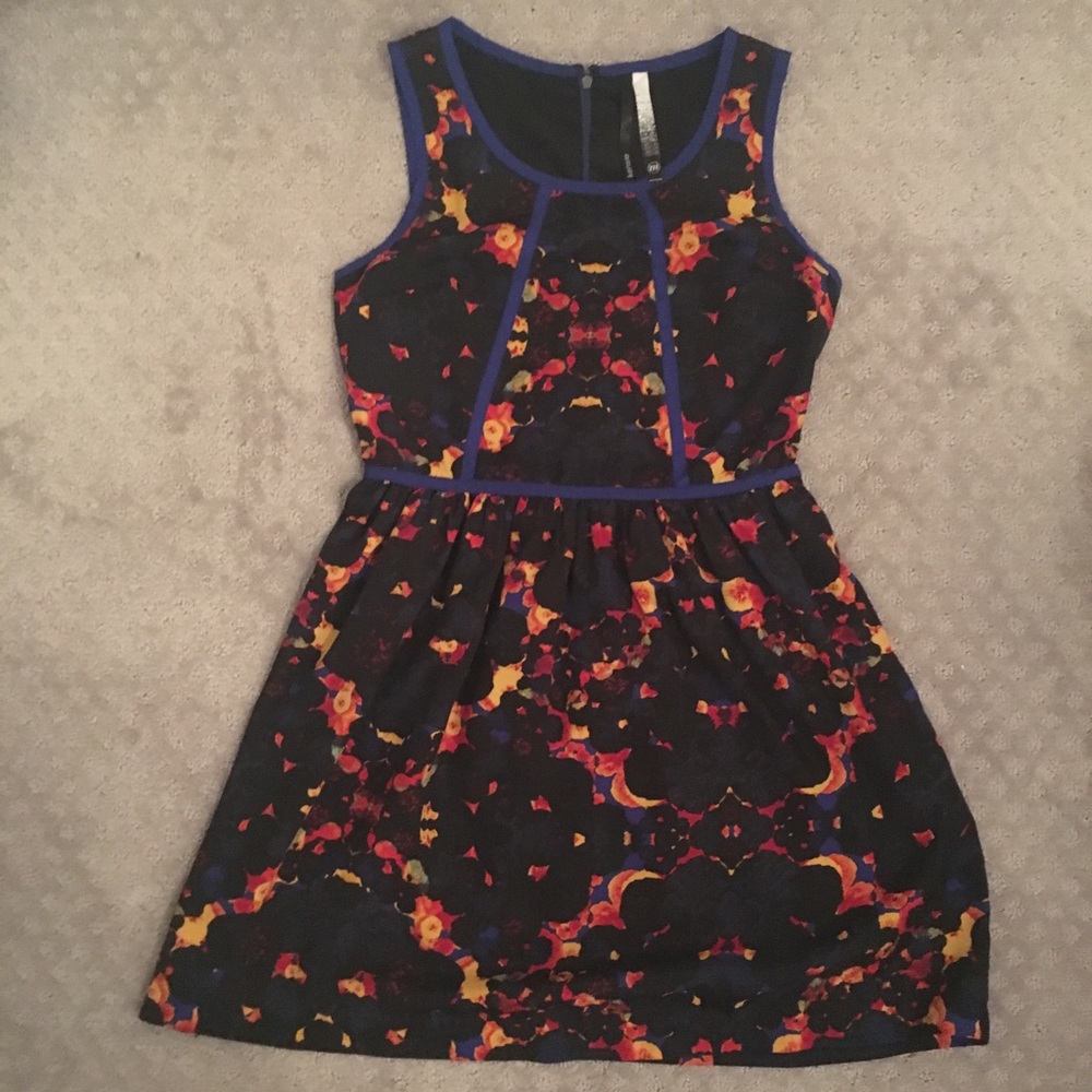 Multicolored A-line dress
