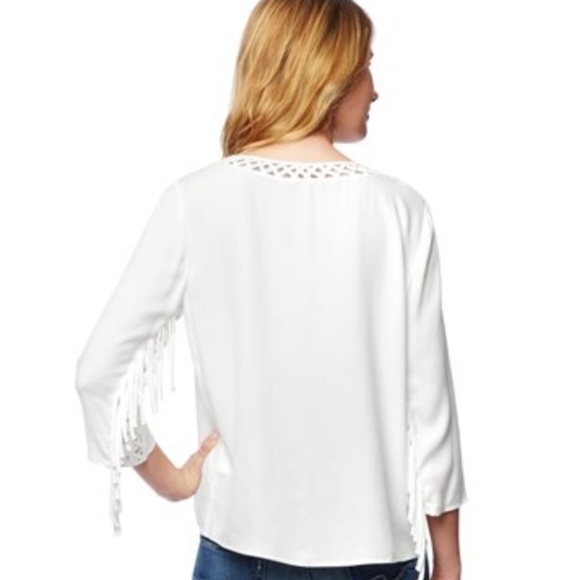 ELLA MOSS TOP WITH FRINGE - Picture 2 of 4