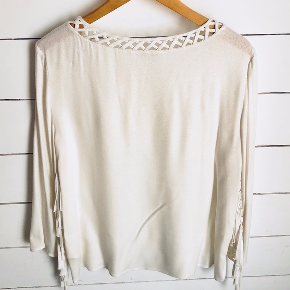 ELLA MOSS TOP WITH FRINGE - Picture 4 of 4