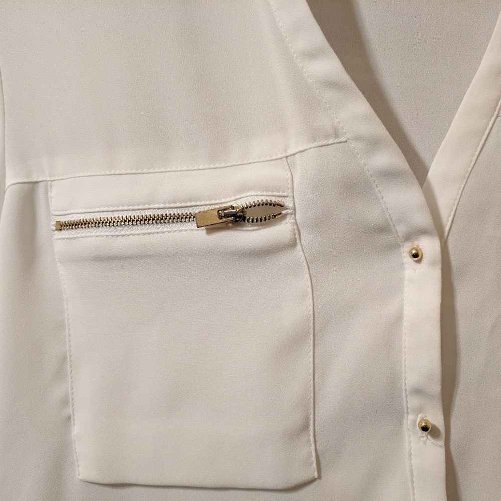 Gorgeous white and gold Blouse
