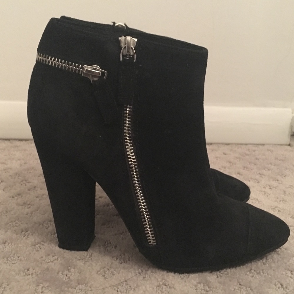 Suede booties