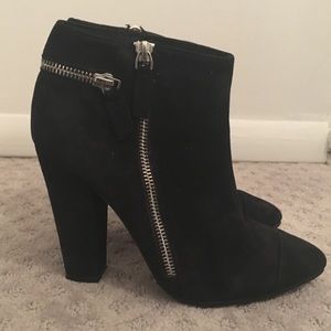Suede booties