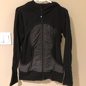 Lululemon black zip-up hoodie