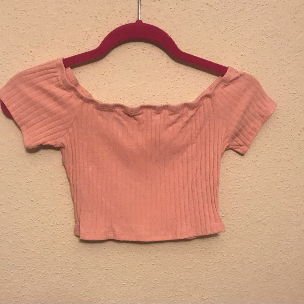 Charlotte Russe - Super Short Orangish Crop Top