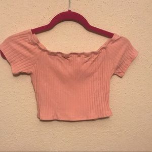 Charlotte Russe - Super Short Orangish Crop Top