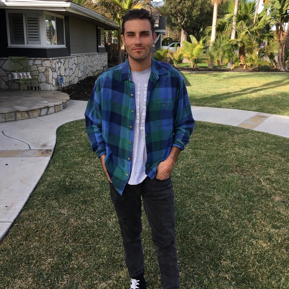 Cozy cool pallet flannel size large