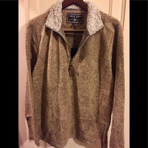 True Grit - Melange Blanket Pullover - Small