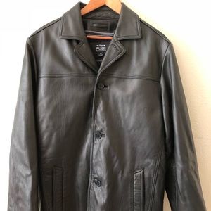 Man’s leather blazer