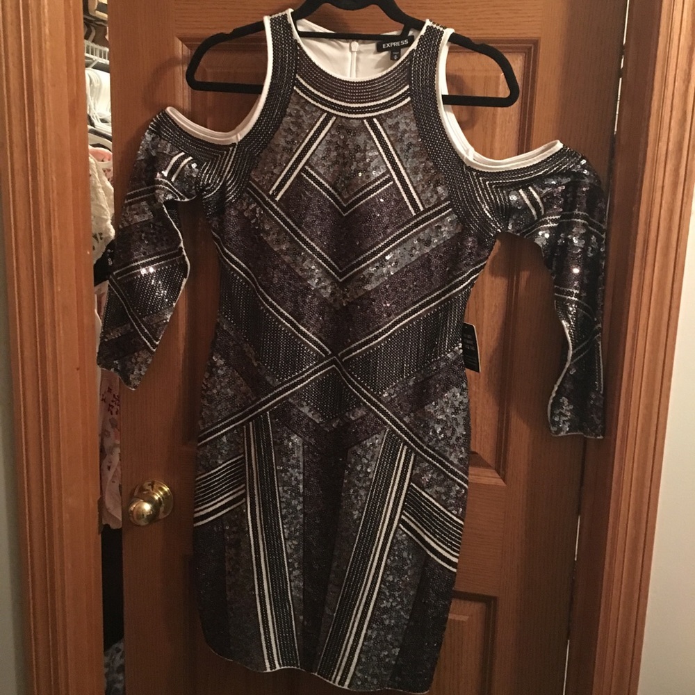 NWT Express sequin dress