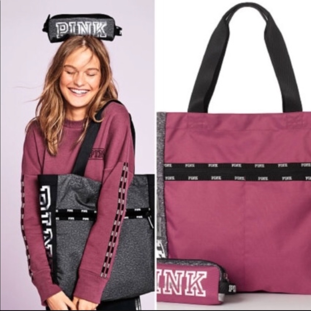 Victoria's Secret Pink Tote and Tech Pouch