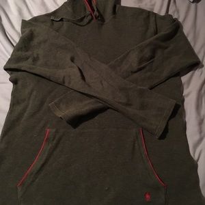 Light weight polo hoodie