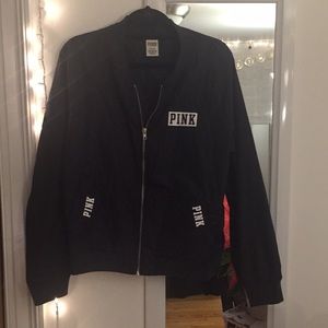 Victoria's Secret PINK black bomber jacket 🖤
