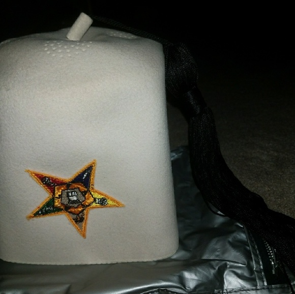 OES Order of the Eastern Star vintage hat & pin main image 8