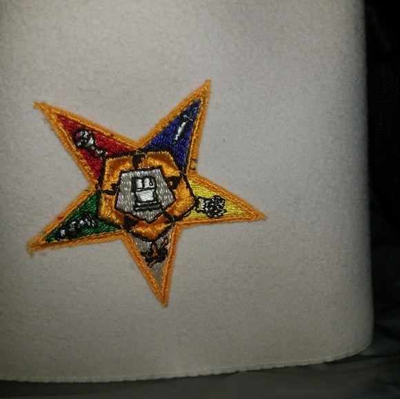 OES Order of the Eastern Star vintage hat & pin main image 5