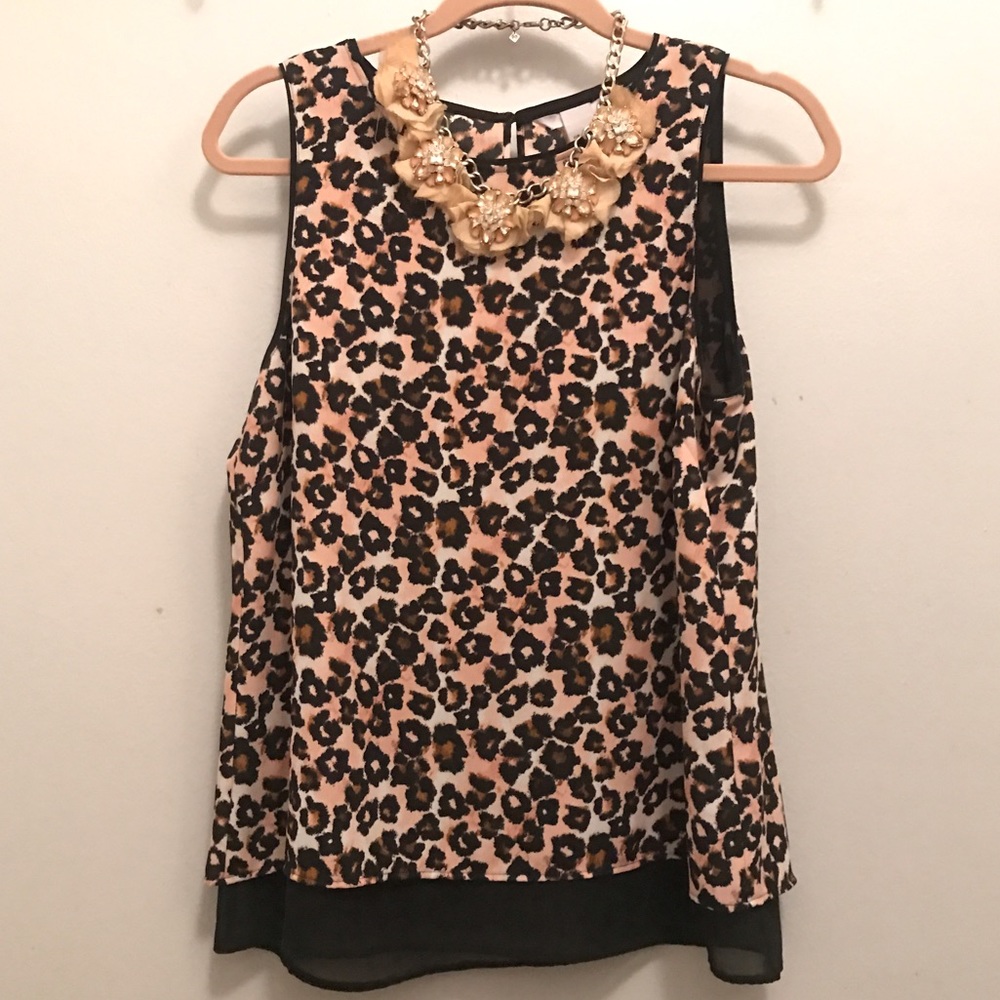 Pink Leopard Top