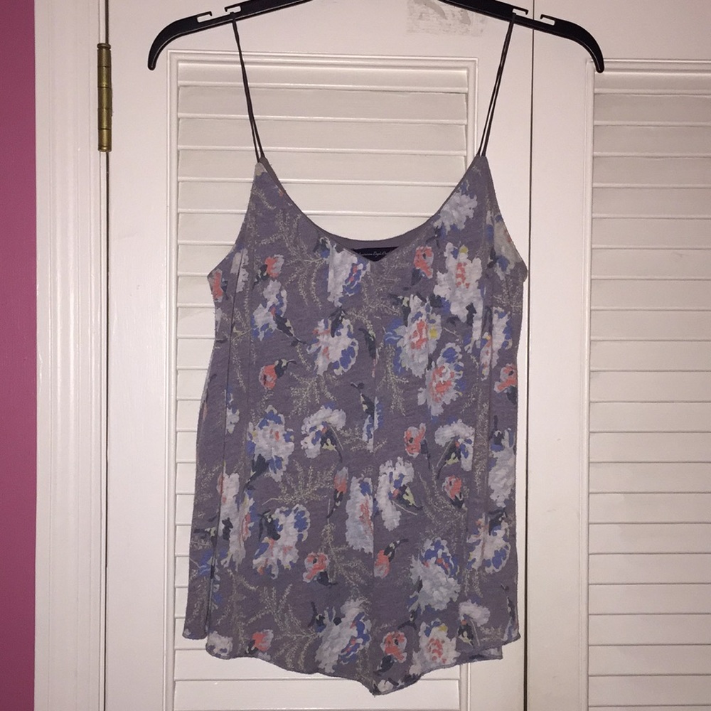 American Eagle Flowy Printed Top