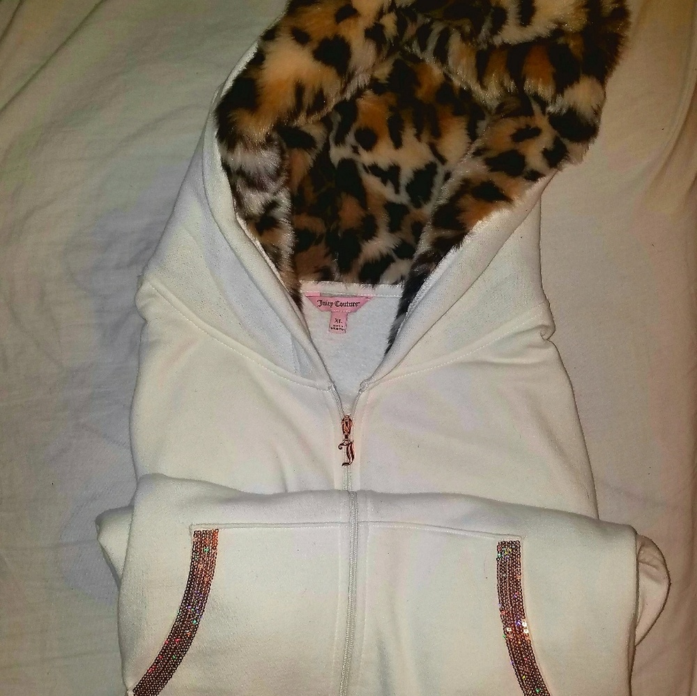 Juicy Couture leopard Hood sweatshirt