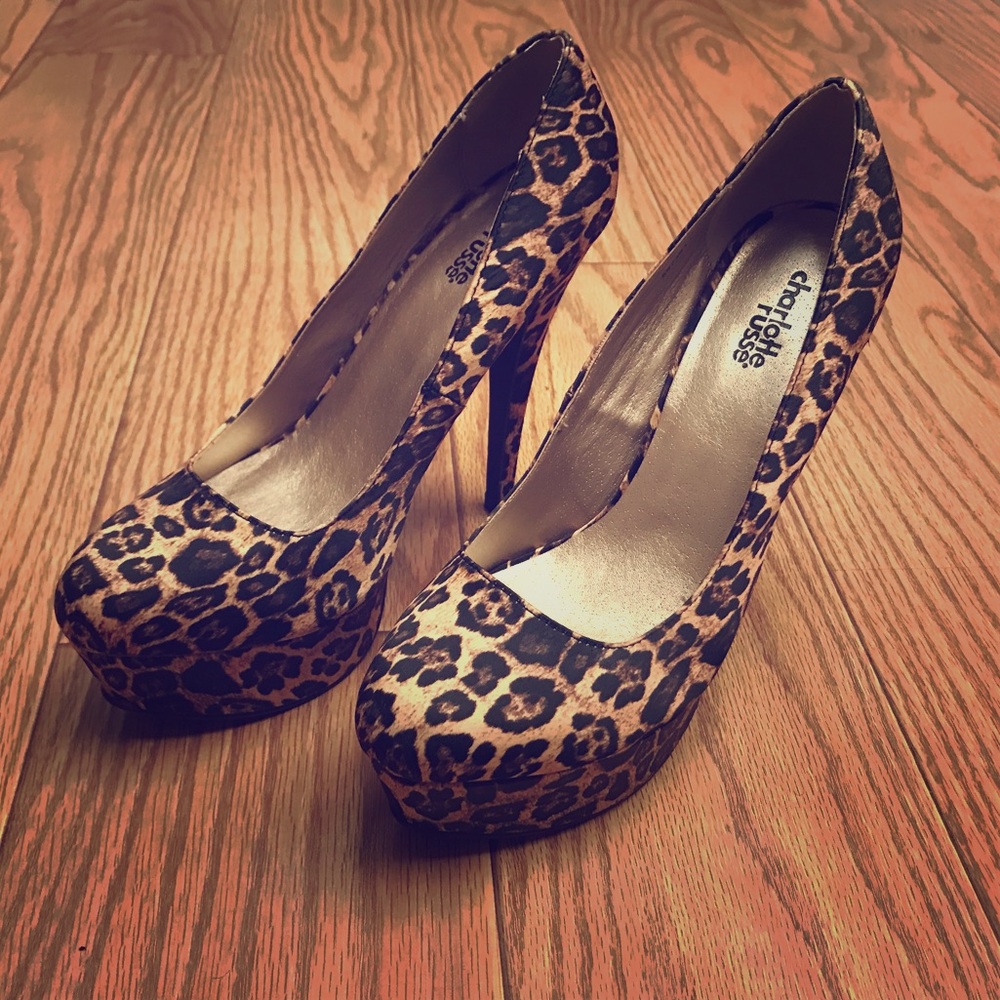 Animal print stilettos