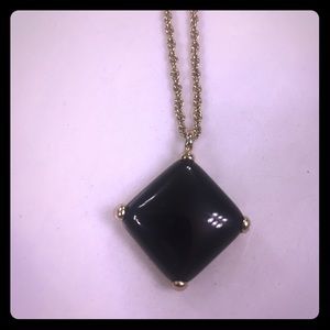Kendra Scott Black Onyx Necklace w/Gold 16” chain