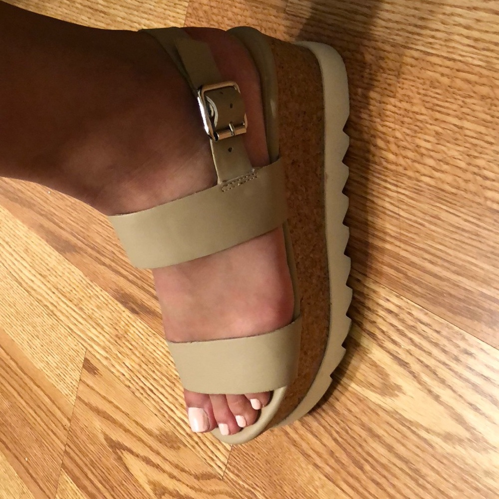 Steve Madden cork wedge