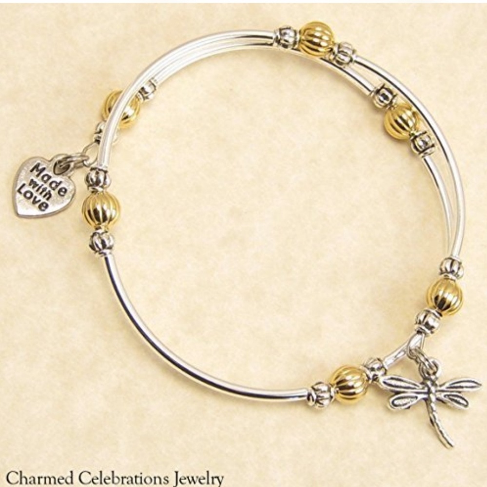 Dragonfly wrap bracelet