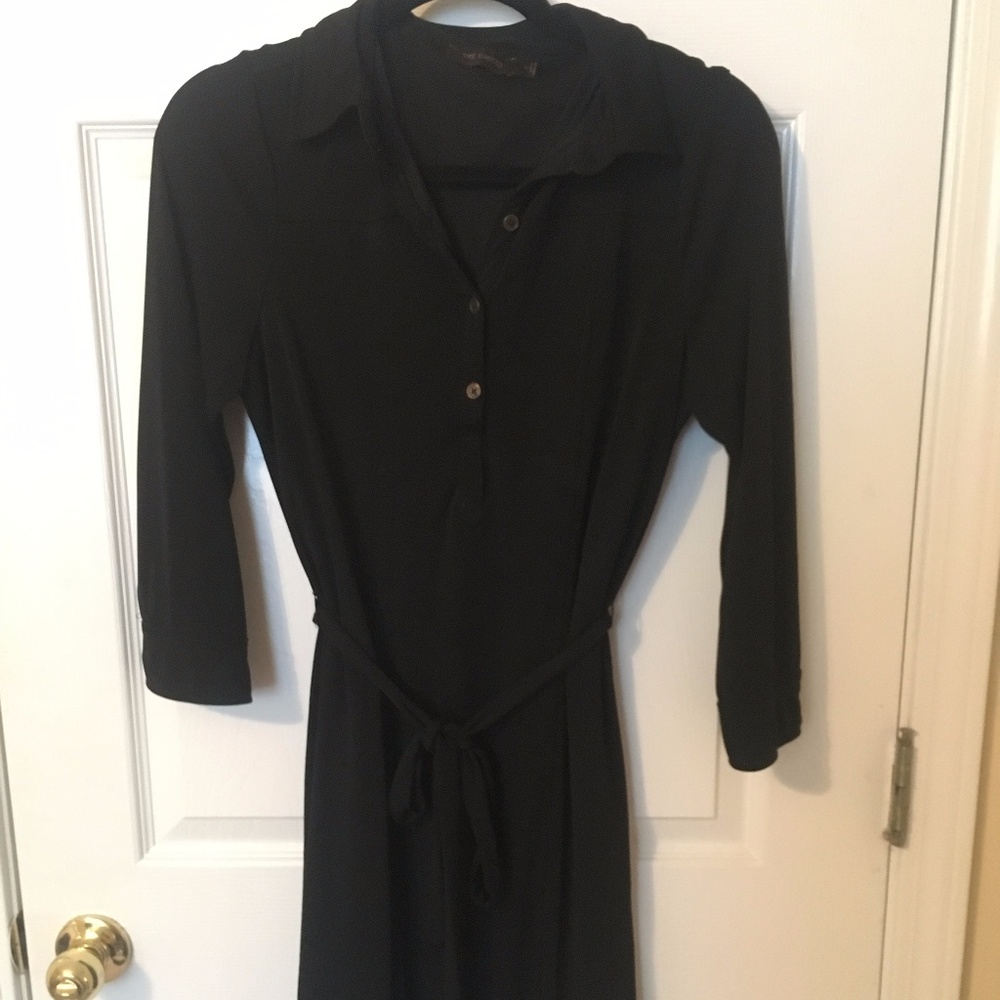 Black Shirt Dress Size M