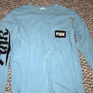 blue long sleeved victoria’s secret PINK