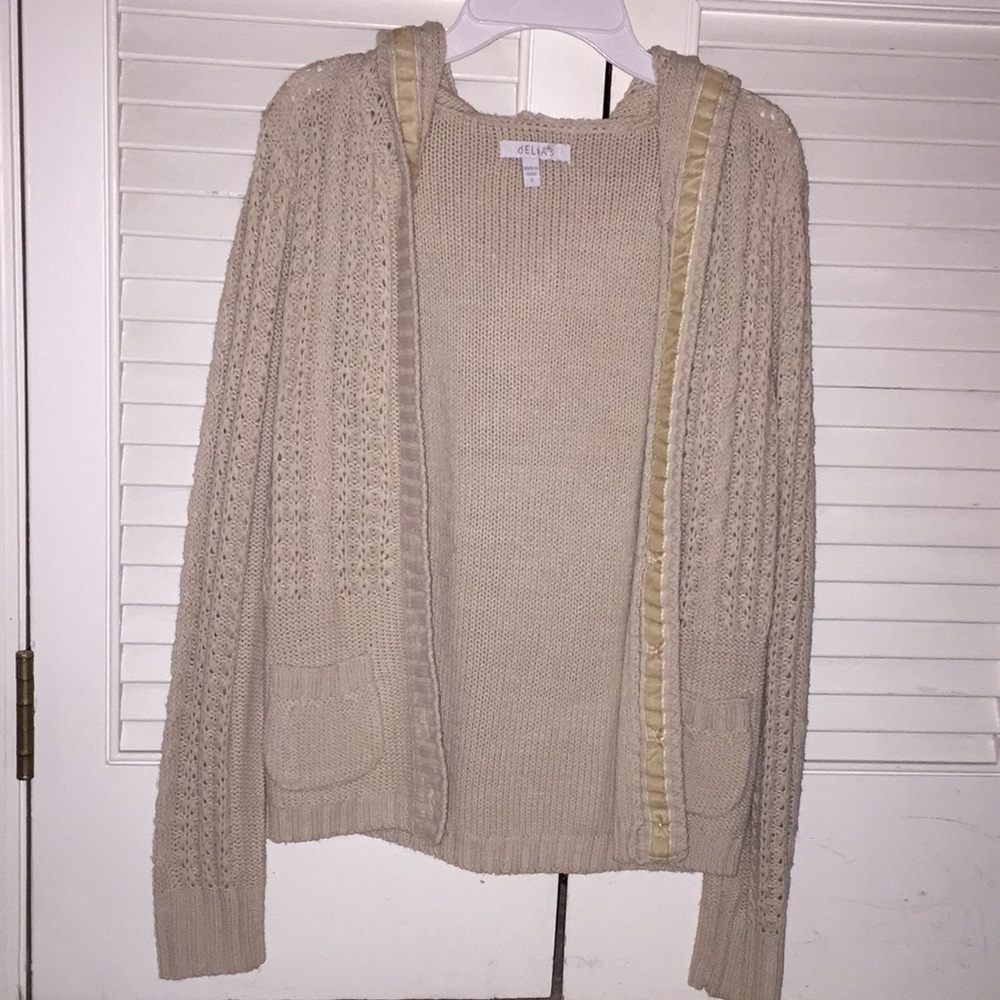 Cream Hooded Sweater