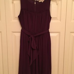 Loft Eggplant Purple Tank Dress Size 00 Petite
