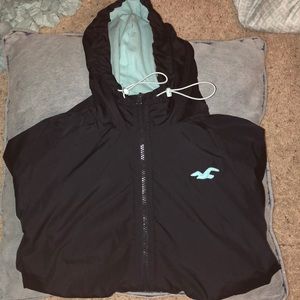 Hollister baby blue windbreaker