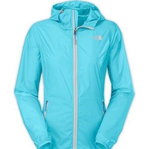 Light blue North Face rain coat!!