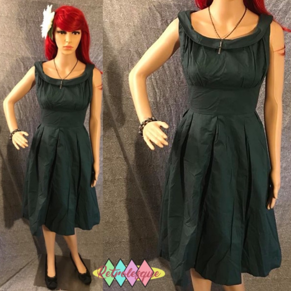 Forest Green Swing Dress- NWT