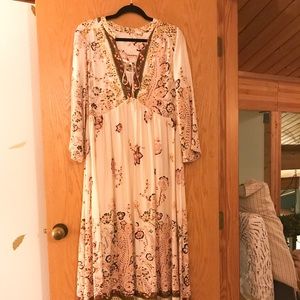 Free People if you only knew maxi v-neck dress