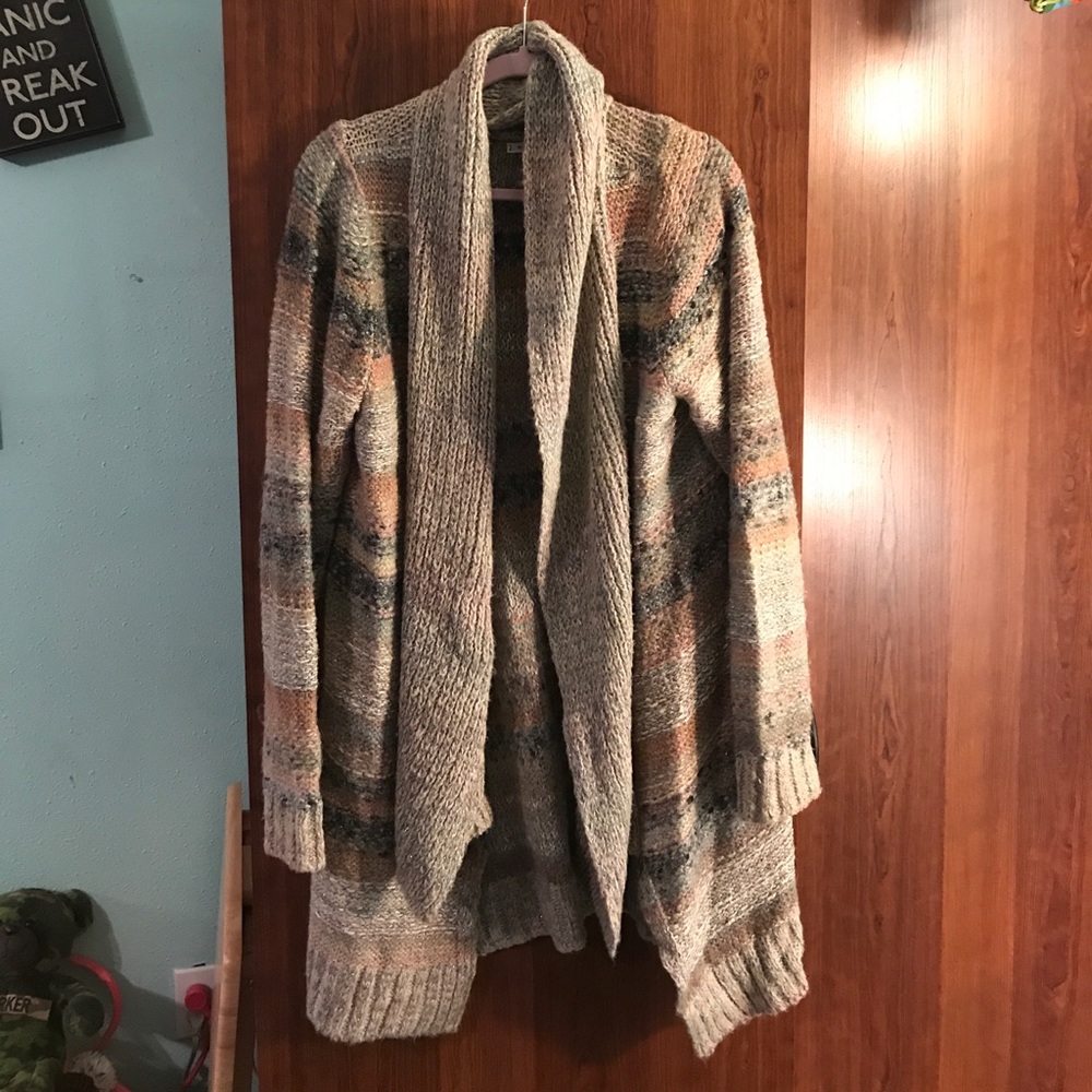 Long winter sweater.