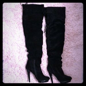 Steve Madden “Xenon” Suede OTK Boots Size 8.5