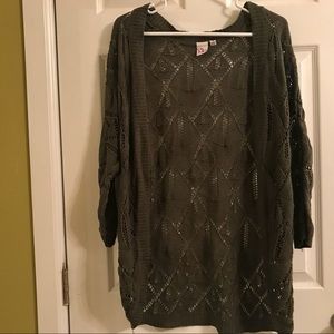 OhMG! Green cardigan